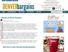 Tablet Screenshot of denverbargains.com